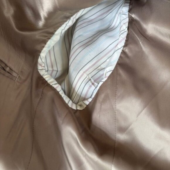 Ralph Lauren 44L Sport Coat Brown Blue Silk Wool Blazer Glen Check Classic Smart - Picture 8 of 9